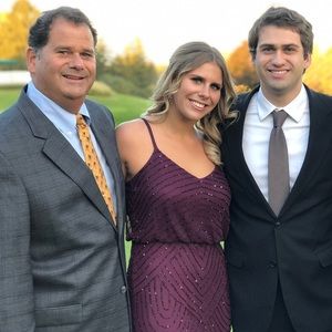 Adrianna Papell Beaded Blouson Gown - Cassis color